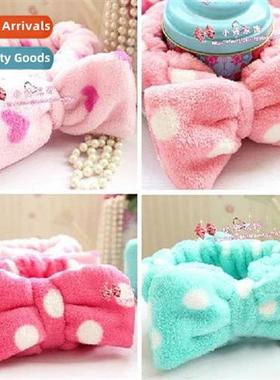 Coral Velvet Butterfly End Hairb Wash Face Apply Mask Headb