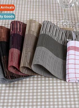 Colorblocking PVC Teslin Placemats el Placemats Restaurant P