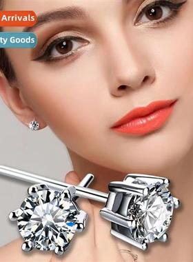 n six claws set ste earrings female simple paragraph earring