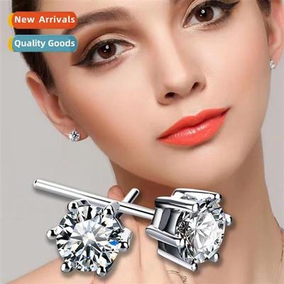 n six claws set ste earrings female simple paragraph earring