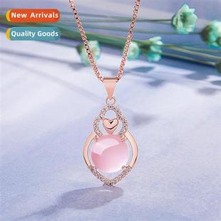 female hibiscus ste heart pendant small mic simple