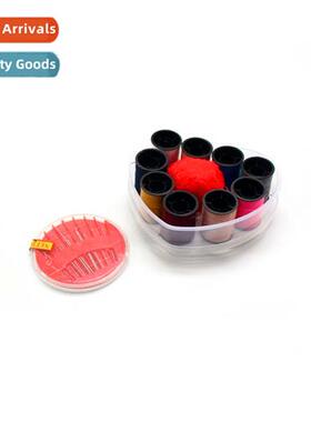 Travel Portable Heart Shaped Needle  Thread Case 9 Color Thr