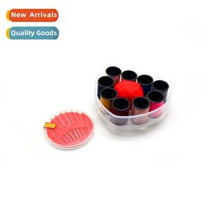 Travel Portable Heart Shaped Needle Thread Case 9 Color Thr