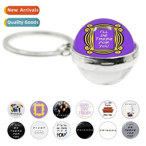 Friends Car Keychain Central Perk Cfee Break Photo Frame Dou