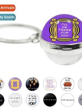 Friends Car Keychain Central Perk Cfee Break Photo Frame Dou