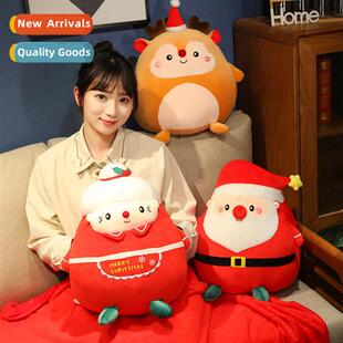 Santa Claus granny doll winter h warmer pillow reindeer h mu
