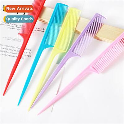 Plastic pointed-tailed comb bangs pick comb colorful plastic