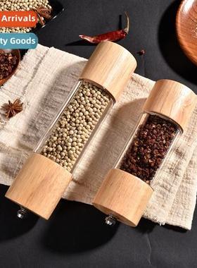Oak splicing acrylic pepper grinder household pepper freshly