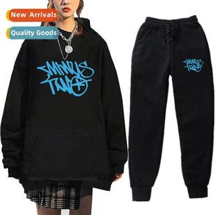women Y2K two sweater persaly printed Hip Men hop