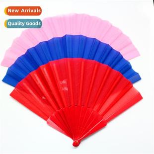 Plastic Dance Solid Fan Plain Color New