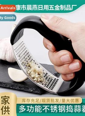 New cvenient ring garlic press garlic mashers household stai