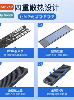 M2PJM Dual Protocol M.2 Hard Drive Enclosure NVME/NGFF Mobil