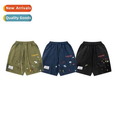 2023 summer tide br GALLER splash ink graffi letter printing