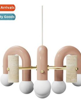 Designer  room macar U-shaped chelier bedroom simple persaly