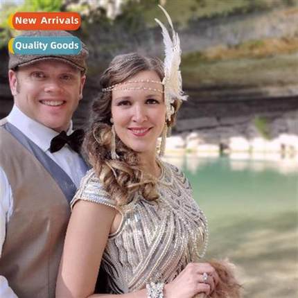 1920s Headdress Roaring 20s Great Fear Hair Accessories Jewe