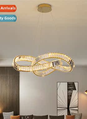 Light luxury living room crystal chelier er creative art bed