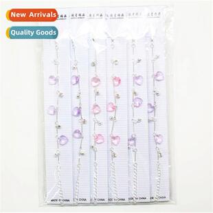 New womens alloy diamd bracelet love heart n jewelry multi-s