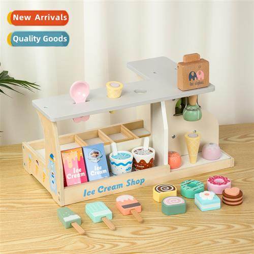 Children play house ice cream ice cream store making vending