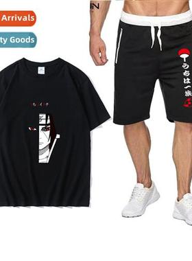 Japan anime Naruto Uchiha Weasel short-sleeved T-shirt cott