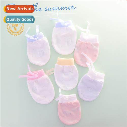 Baby physical anti-scratch face mtens baby adjustable summer