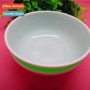 Two-color Plastic Large Bowl Threaded Soup Bowl Japanese n
