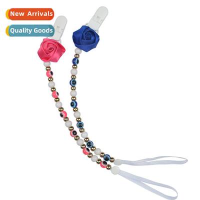 Baby Products Pacifier Chain Turkish Style Flower Beads Drop