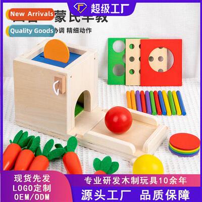 Mtessori 4-in-1 coin box multifunctial stick pulling carrot