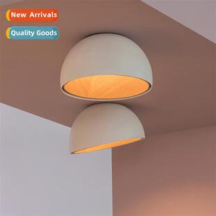 Scinavian Simple Round Bedroom Ceiling Light Flush Beveled C
