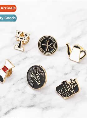 Europe and  Uned States carto retro cfee series cfee brooch
