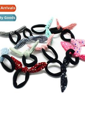 2015  fabric rabb ears  rope  tie ring n pytail  rope headb