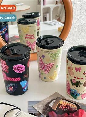 Cute carto insulati cup female 2023 new student cfee cup por