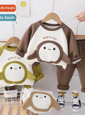 Small childrens clothing n children round neck carto spring