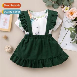 sunflower ski Autumn back top print new 2021 Spring Girls