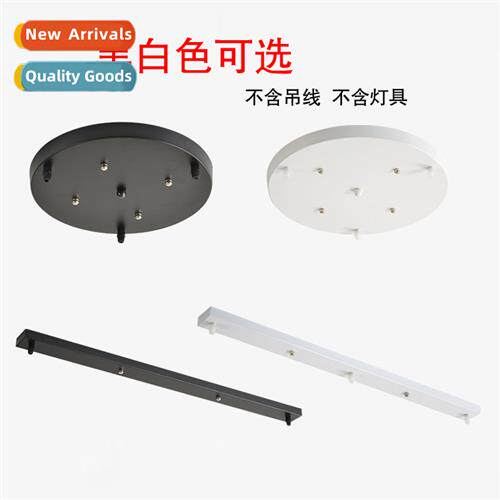 Lg Strip Round Disc Ceiling Box Ftings Black Gold Three Head