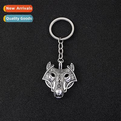 Celtic wolf accessories new alloy wolf head scorpi amulet ke