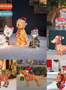 New Christmas Dog Lights String Yard Decorati LED Lights Chr