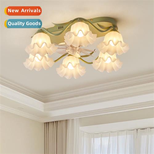 Rustic style living room fan ceiling light French creative s