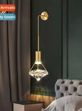 Light luxury crystal wall lamp -modern minimalist living roo