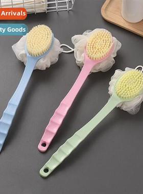 Double-sided lg hle st bristles wh shower flower 2-in-1 bath