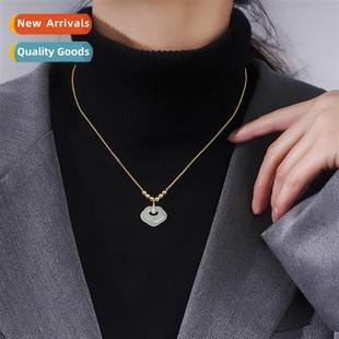 Women Heti Lock Niche Luxury Light New 2021 Necklace Life