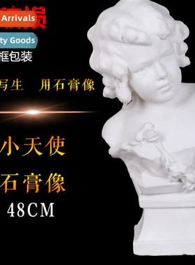 Brt plaster statue angel head educatial delivery sketching s