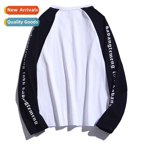 Large size mens lg-sleeved t-shirt men  women 2023 fall  win