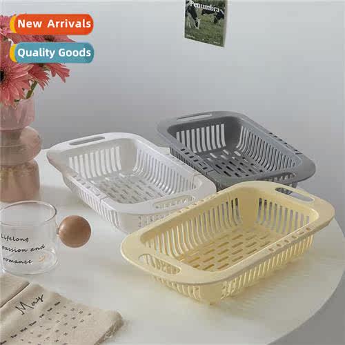 Ins wind simple kchen retractable sink shelf plastic dish dr