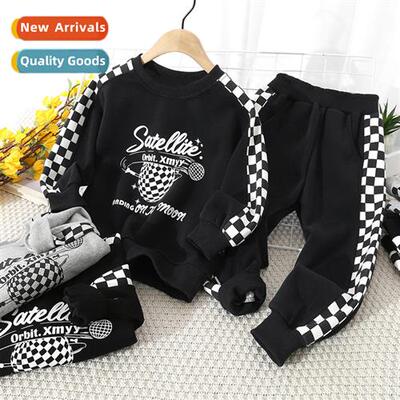 2022 new spring and fall thin boys handsome black and whe ch