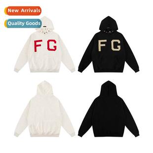 Classic Flocked Padded Sweatshirt Tide Hooded FOG