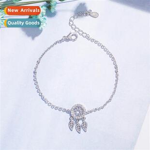 n Mori lerature dream catcher bracelet female diamd zircia l