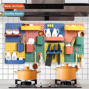 Hole plate home free wall dormory kchen bathroom wall shelve