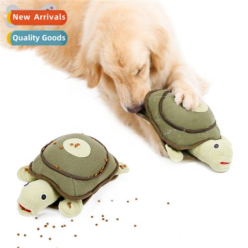 Dog vocal plush toys shrunken head turtle training play snif