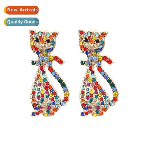 New quirky exaggerated cute kty earrings creative persaly  e