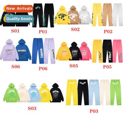 Young Thug Mens  Womens Sp5der 555555 Hooded Padded Sweatshi